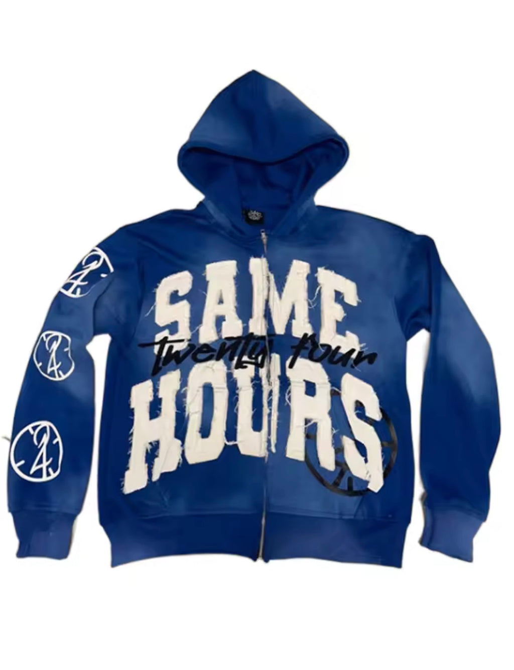 Y2K Style “Same 24hrs” Zip Up Hoodies