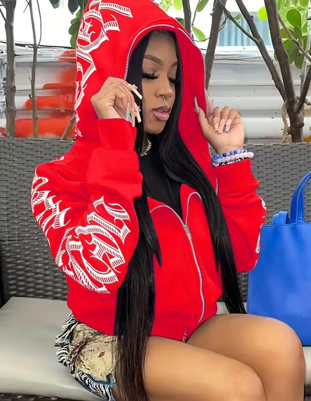 Women’s Cyber Y2K Gothic Punk Sweatshirt