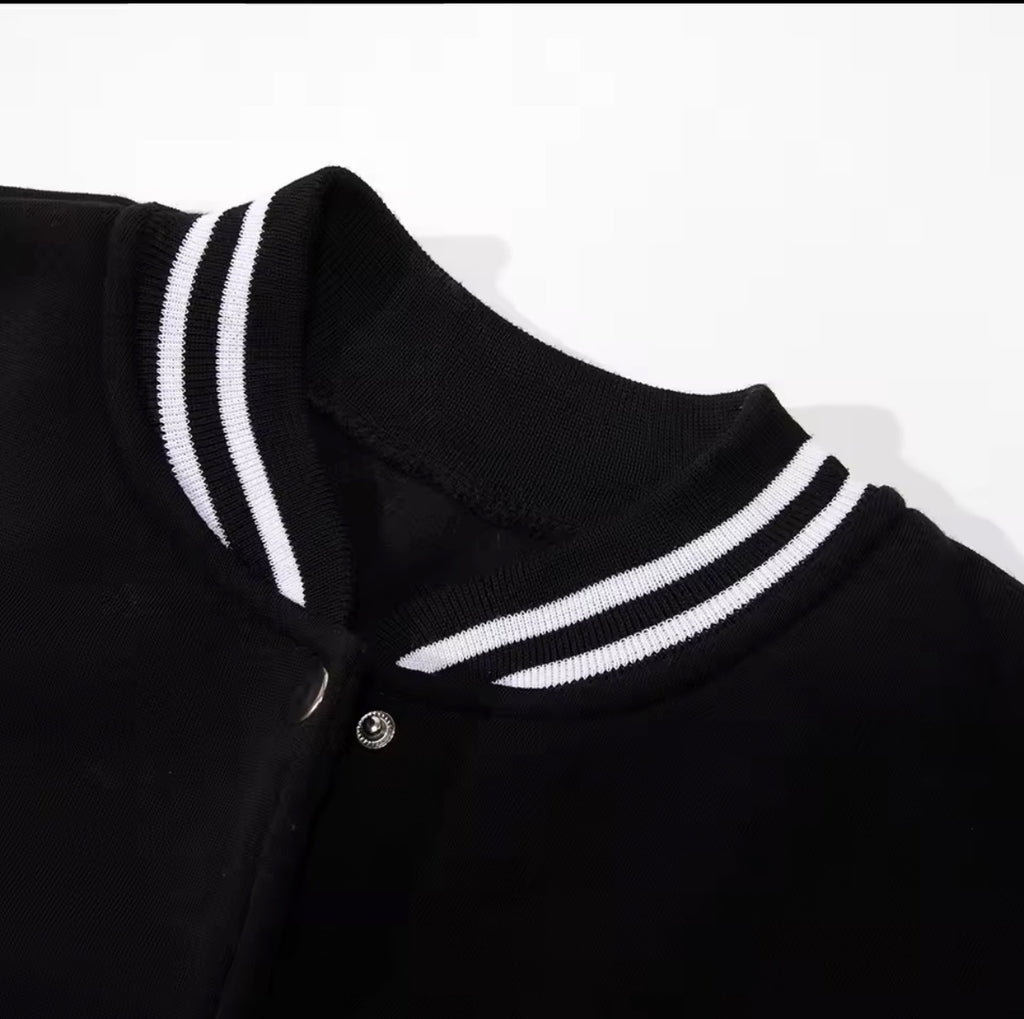 Men's Black Vintage “New York” Varsity Jacket