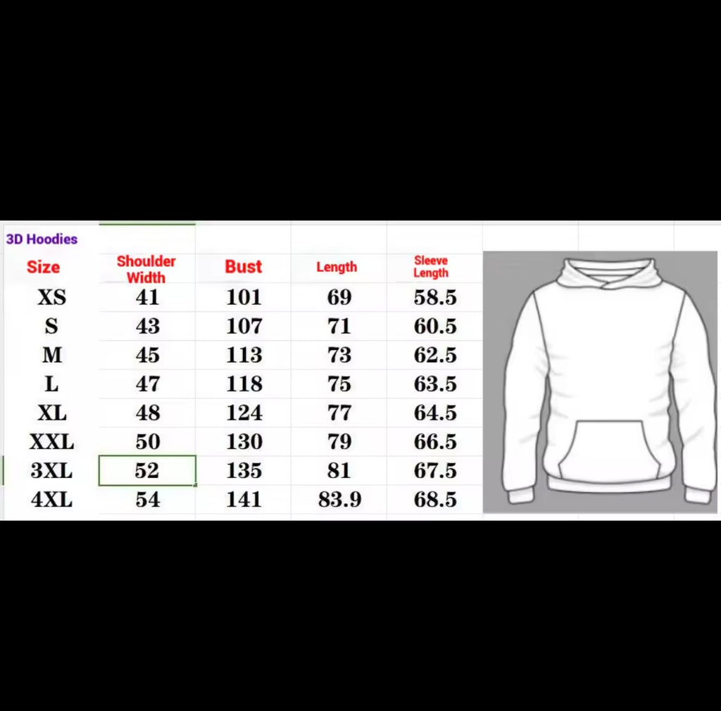 Y2K Hip Hop Hoodie Women 3D Print Letter Streetwear Loose Zip Up