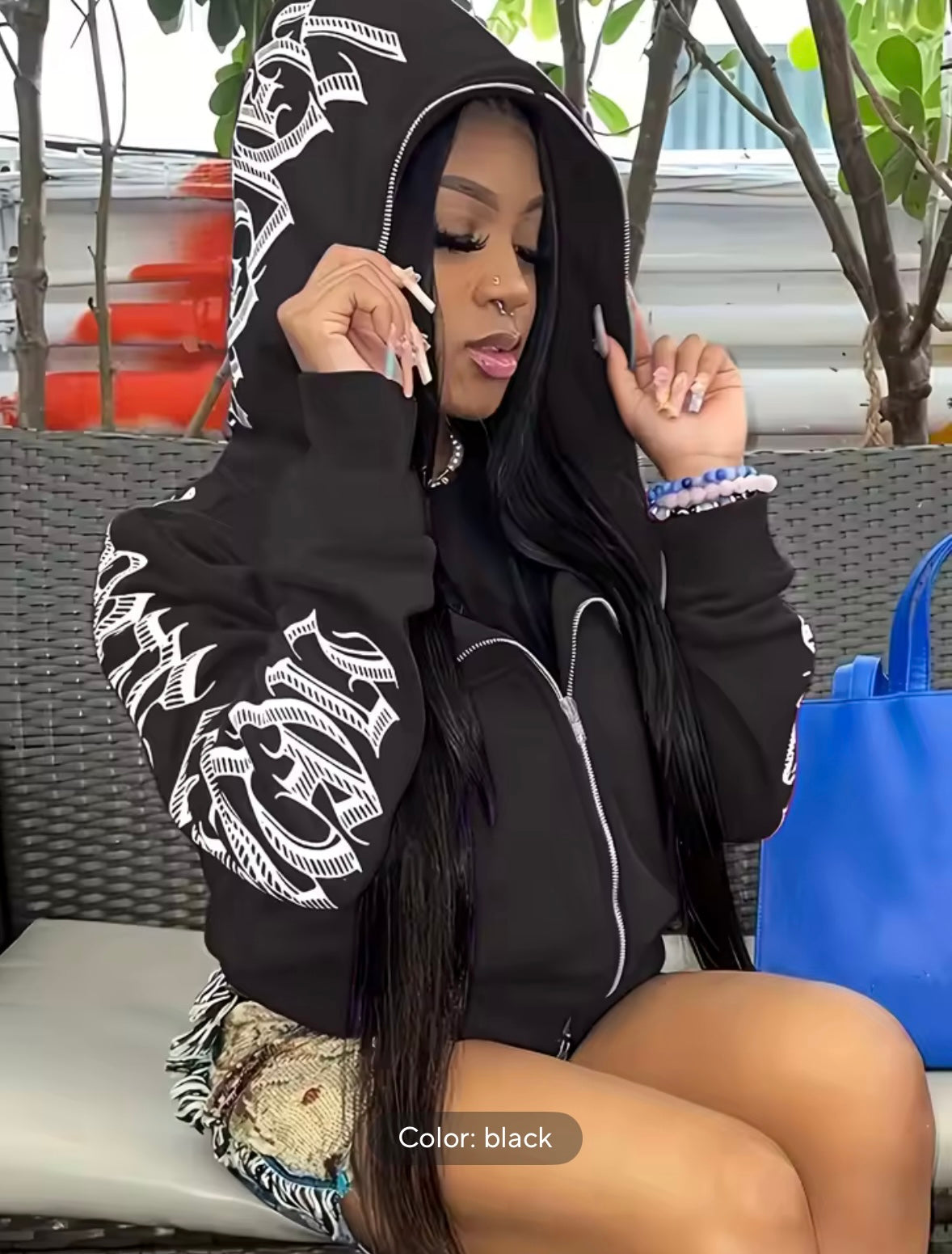 Women’s Cyber Y2K Gothic Punk Sweatshirt